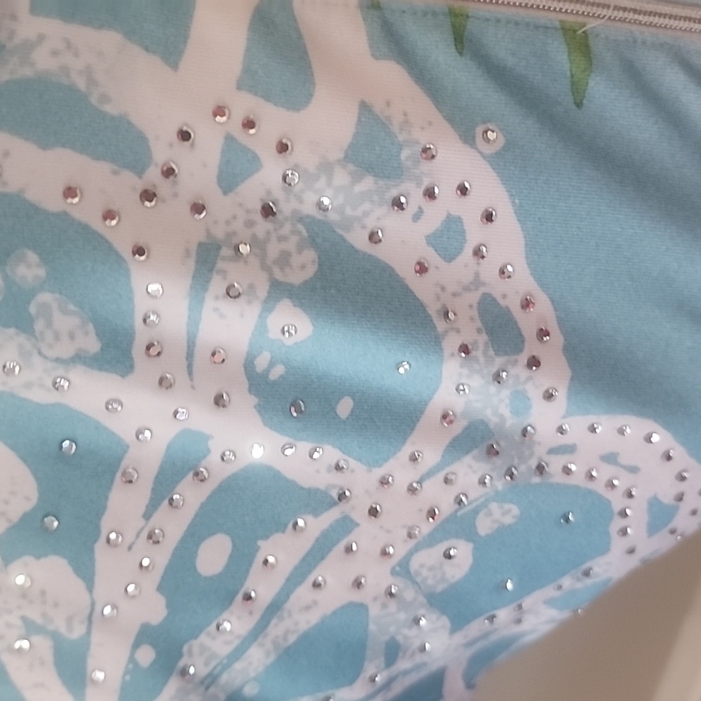 Tropical Print Zip-Up Top - Picture 2 of 4